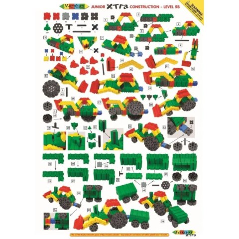 Klocki konstrukcyjne Morphun Junior Xtra 600 el. - od 4 lat