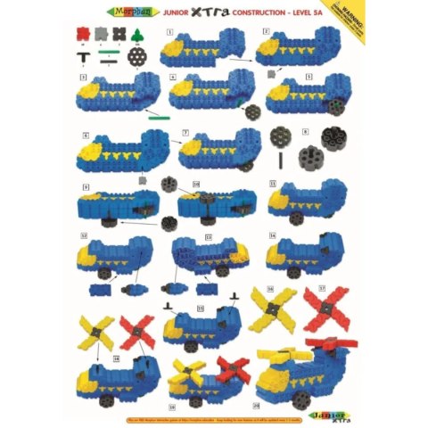 Klocki konstrukcyjne Morphun Junior Xtra 600 el. - od 4 lat