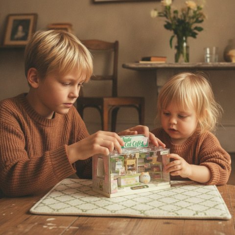 Kocia kawiarnia miniatura sklepu DIY Mini World - I-Total