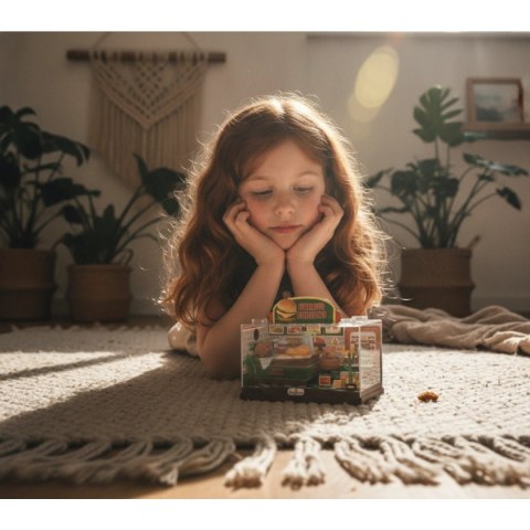 Miniaturowa restauracja burgerowa DIY diorama - I-Total 6+