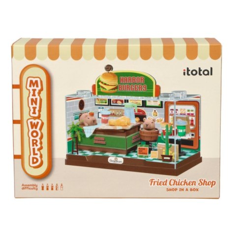 Miniaturowa restauracja burgerowa DIY diorama - I-Total 6+