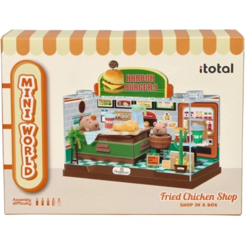 Miniaturowa restauracja burgerowa DIY diorama - I-Total 6+