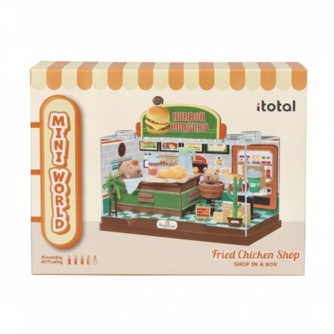 Miniaturowa restauracja burgerowa DIY diorama - I-Total 6+