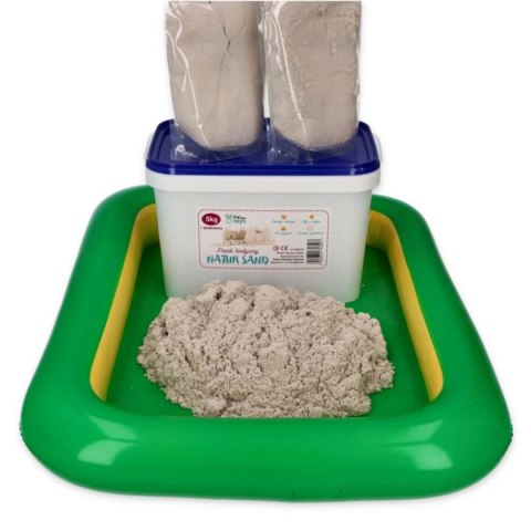 Piasek kinetyczny NaturSand 5 kg z piaskownicą - Adam Toys 3+