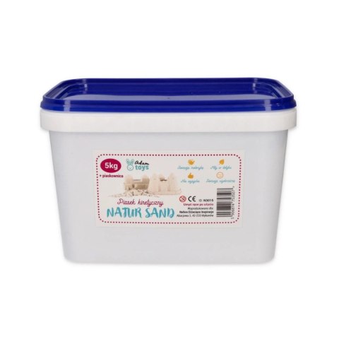 Piasek kinetyczny NaturSand 5 kg z piaskownicą - Adam Toys 3+
