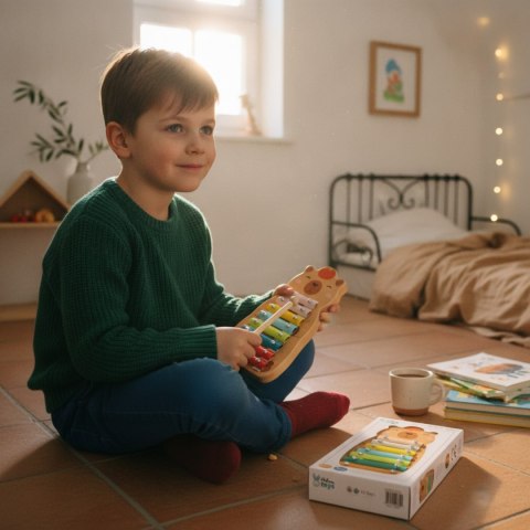 Cymbałki drewniane kapibara dla dzieci - Adam Toys 18m+