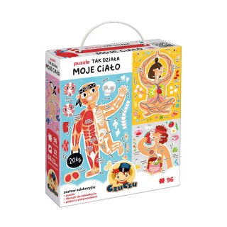 Puzzle edukacyjne Tak działa Moje ciało 96 el. - CzuCzu 5+