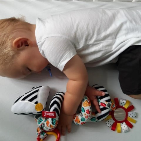 Spirala edukacyjna biało-czarna dla niemowląt - Mom's Care 0+