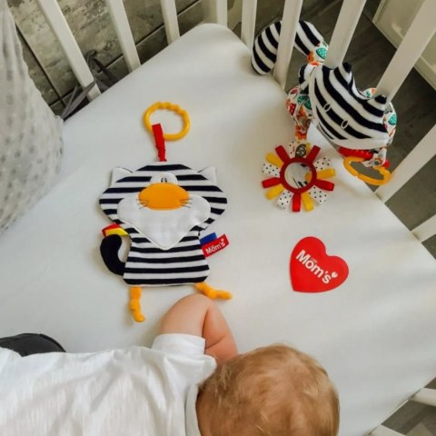 Spirala edukacyjna biało-czarna dla niemowląt - Mom's Care 0+