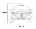 Mercedes Benz AMG EQA dla dzieci Czarny + Pilot + 5-punktowe pasy + EVA + Wyświetlacz MP3 + LED