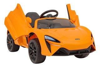 McLaren Artura na akumulator dla dzieci Pomarańczowy + Napęd 4x4 + Pilot + Wolny Start + EVA + Audio LED