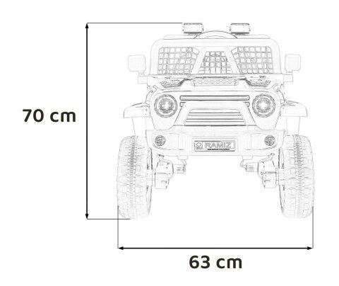 Pojazd OFF ROAD 4x4 SPORT Czarny
