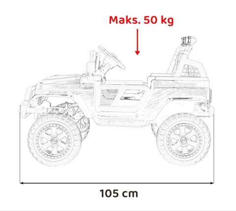 Pojazd OFF ROAD 4x4 SPORT Czerwony