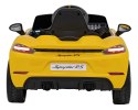 Pojazd Porsche Spyder RS 718 Żółty