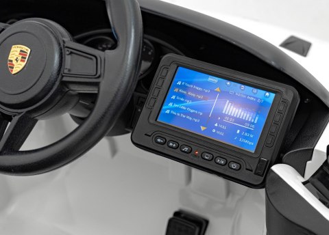 Pojazd Porsche Spyder RS 718 Biały MP4