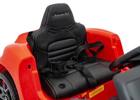 Pojazd Porsche Spyder RS 718 Czerwony MP4