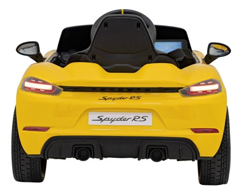 Pojazd Porsche Spyder RS 718 Żółty MP4