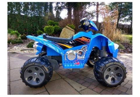Quad na akumulator Duże Koła Niebieski Quad na akumulator Duże Koła Niebieski