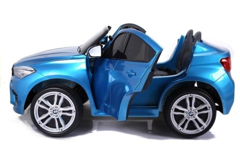 Auto Na Akumulator BMW X6M Niebieskie Lakierowane Auto Na Akumulator BMW X6M Niebieskie Lakierowane