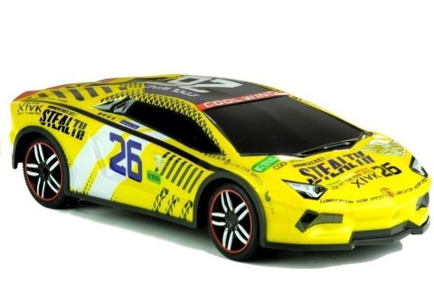 Auto Zdalnie Sterowane Sportowe Pilot R/C Żółte Auto Zdalnie Sterowane Sportowe Pilot R/C Żółte