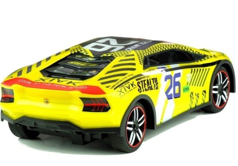 Auto Zdalnie Sterowane Sportowe Pilot R/C Żółte Auto Zdalnie Sterowane Sportowe Pilot R/C Żółte