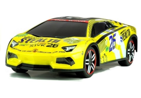 Auto Zdalnie Sterowane Sportowe Pilot R/C Żółte Auto Zdalnie Sterowane Sportowe Pilot R/C Żółte