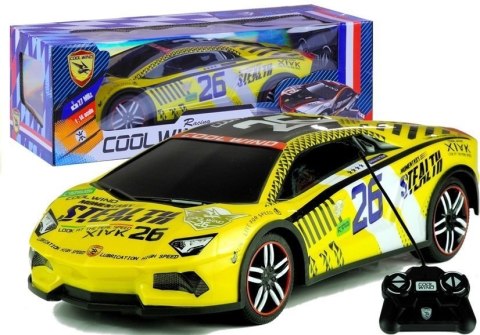 Auto Zdalnie Sterowane Sportowe Pilot R/C Żółte Auto Zdalnie Sterowane Sportowe Pilot R/C Żółte