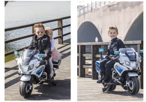 Motor na Akumulator BMW R1200 Policja biały Motor na Akumulator BMW R1200 Policja biały