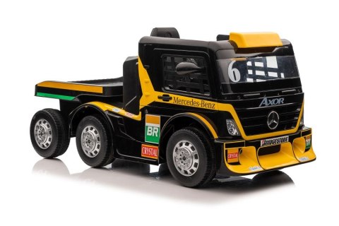 Auto Na Akumulator Mercedes + Naczepa XMX622B Zółty LCD Auto Na Akumulator Mercedes + Naczepa XMX622B Zółty LCD