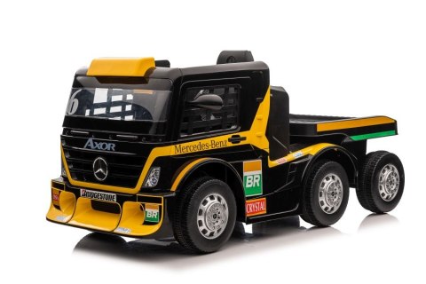 Auto Na Akumulator Mercedes + Naczepa XMX622B Zółty LCD Auto Na Akumulator Mercedes + Naczepa XMX622B Zółty LCD
