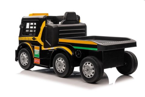 Auto Na Akumulator Mercedes + Naczepa XMX622B Zółty LCD Auto Na Akumulator Mercedes + Naczepa XMX622B Zółty LCD