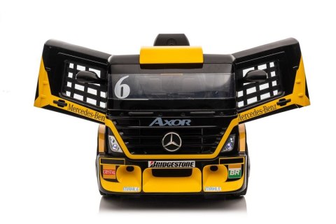 Auto Na Akumulator Mercedes + Naczepa XMX622B Zółty LCD Auto Na Akumulator Mercedes + Naczepa XMX622B Zółty LCD