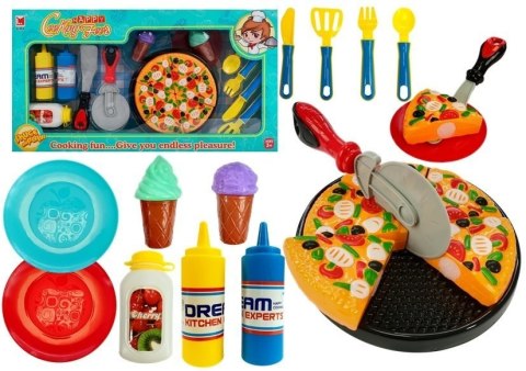 Zestaw Fast Food Pizza Lody 20 Elementów Zestaw Fast Food Pizza Lody 20 Elementów
