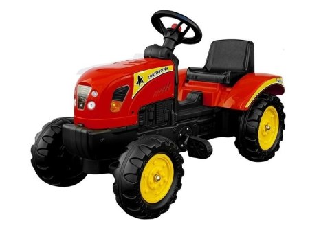 Traktor Branson z Przyczepą czerwony Pedały 135 cm Traktor Branson z Przyczepą czerwony Pedały 135 cm