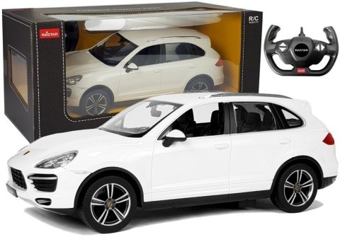 Auto R/C Porsche Cayenne Rastar 1:14 Białe Auto R/C Porsche Cayenne Rastar 1:14 Białe
