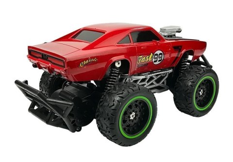 Auto Zdalnie Sterowane R/C 6.5 km/h Wysokie Koła Czerwone Auto Zdalnie Sterowane R/C 6.5 km/h Wysokie Koła Czerwone