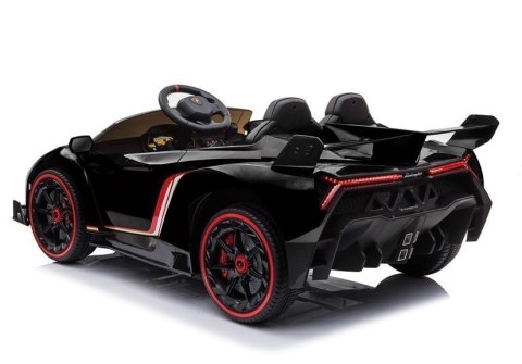Auto na akumulator Lamborghini Veneno Czarny Auto na akumulator Lamborghini Veneno Czarny