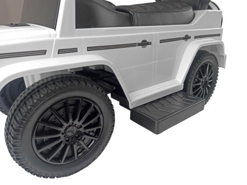 Jeździk Mercedes G-Class 653 Biały z Pchaczem Dźwięk Silnika i Klaksonu Jeździk Mercedes G-Class 653 Biały z Pchaczem Dźwięk Silnika i Klaksonu