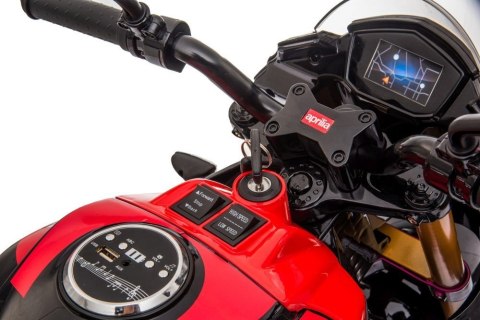 Motor Na Akumulator Aprilia Tuono V4 Czerwony Motor Na Akumulator Aprilia Tuono V4 Czerwony