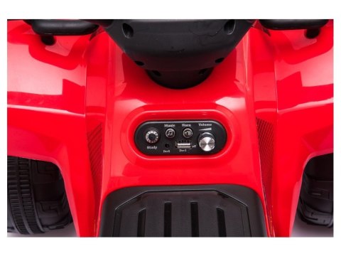 Quad na akumulator JS320 czerwony Quad na akumulator JS320 czerwony