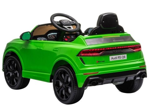Samochód na akumulator Audi RS Q8 zielony Samochód na akumulator Audi RS Q8 zielony