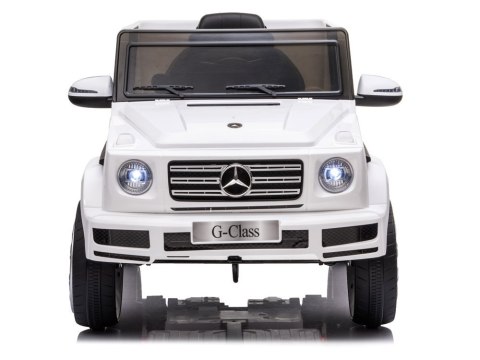 Samochód na akumulator Mercedes G500 biały Samochód na akumulator Mercedes G500 biały