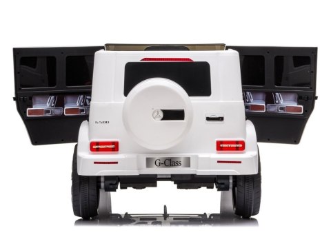 Samochód na akumulator Mercedes G500 biały Samochód na akumulator Mercedes G500 biały