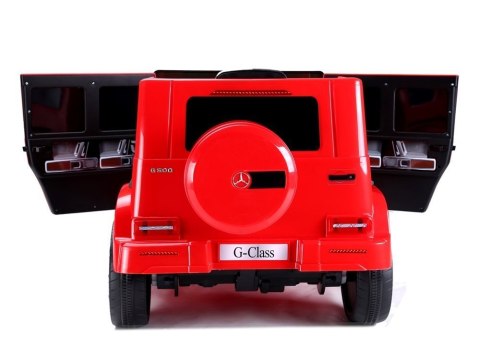Samochód na akumulator Mercedes G500 czerwony Samochód na akumulator Mercedes G500 czerwony