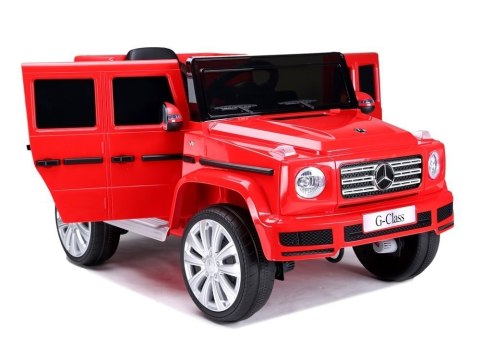 Samochód na akumulator Mercedes G500 czerwony Samochód na akumulator Mercedes G500 czerwony