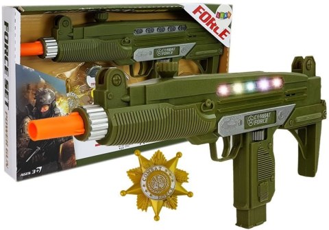 Zestaw Wojskowy Pistolet Dźwięk Światła Odznaka 37 cm Zestaw Wojskowy Pistolet Dźwięk Światła Odznaka 37 cm