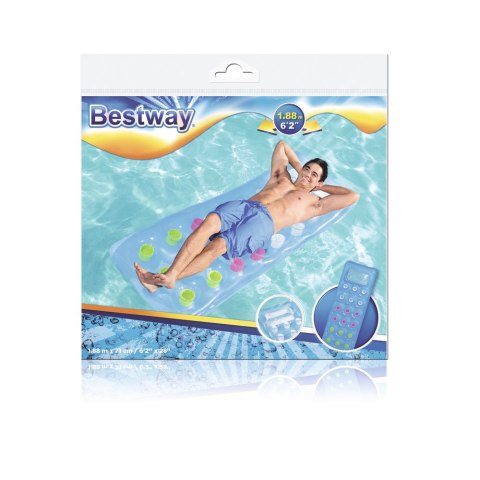 Dmuchany Materac Niebieski 188 x 71 cm Bestway 43040 Dmuchany Materac Niebieski 188 x 71 cm Bestway 43040