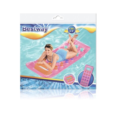 Dmuchany Materac Różowy 188 x 71 cm Bestway 43040 Dmuchany Materac Różowy 188 x 71 cm Bestway 43040