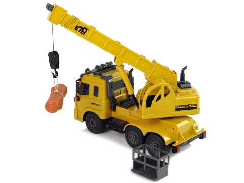 Zdalnie Sterowana Ciężarówka 1:20 Unoszony Dźwig Pilot 2,4G Dźwięk Światła Zdalnie Sterowana Ciężarówka 1:20 Unoszony Dźwig Pilot 2,4G Dźwięk Światła