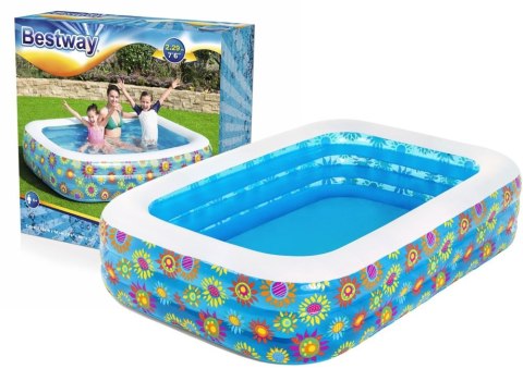 Basen Dmuchany Kwiaty 229 x 152 x 56 cm Bestway 54120 Basen Dmuchany Kwiaty 229 x 152 x 56 cm Bestway 54120